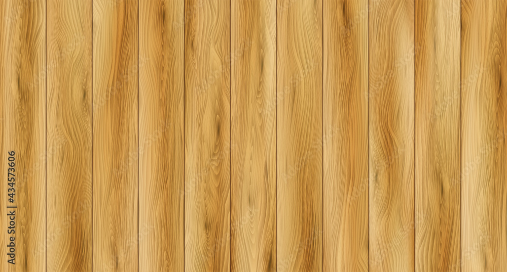 Fototapeta premium Realistic wood texture background. Wood floor texture. Vector illustration