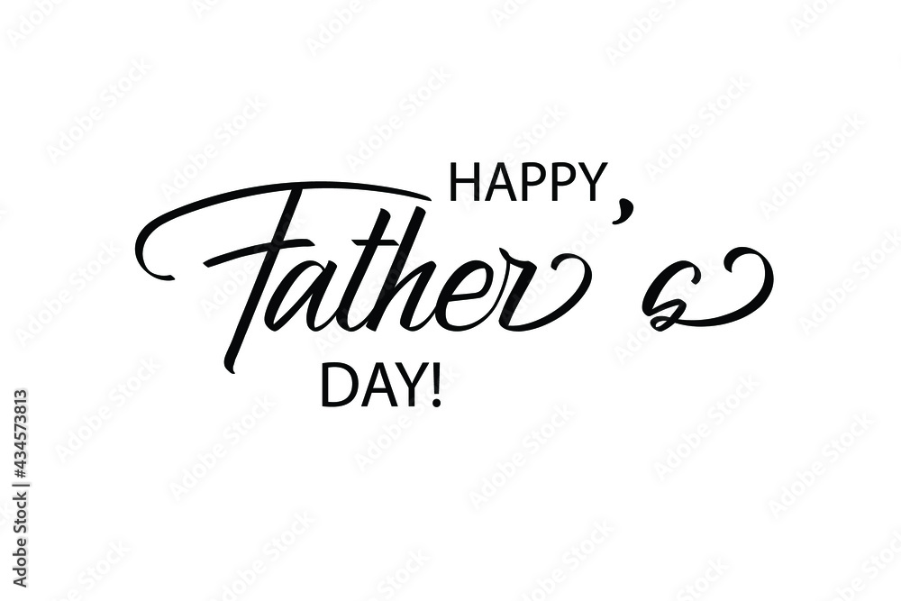 Vector Happy Father's Day greeting card.