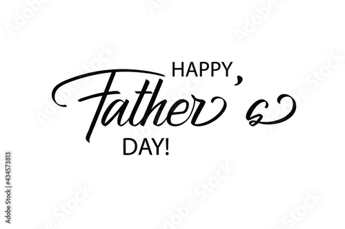 Vector Happy Father s Day greeting card.