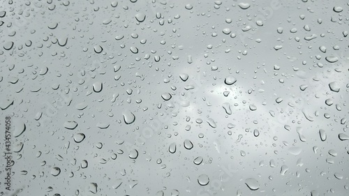 water drops on glass