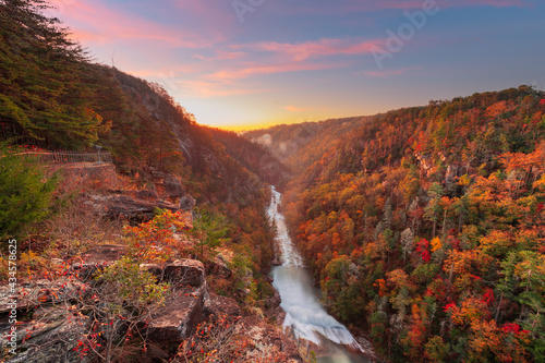 Принти на полотні Tallulah Falls, Georgia, USA overlooking Tallulah Gorge
