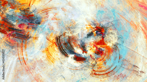 Abstract painting color texture. Artistic background. Fractal artwork for creative graphic design