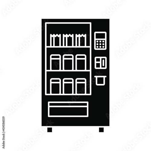 vending machines vector icon. vector illustration