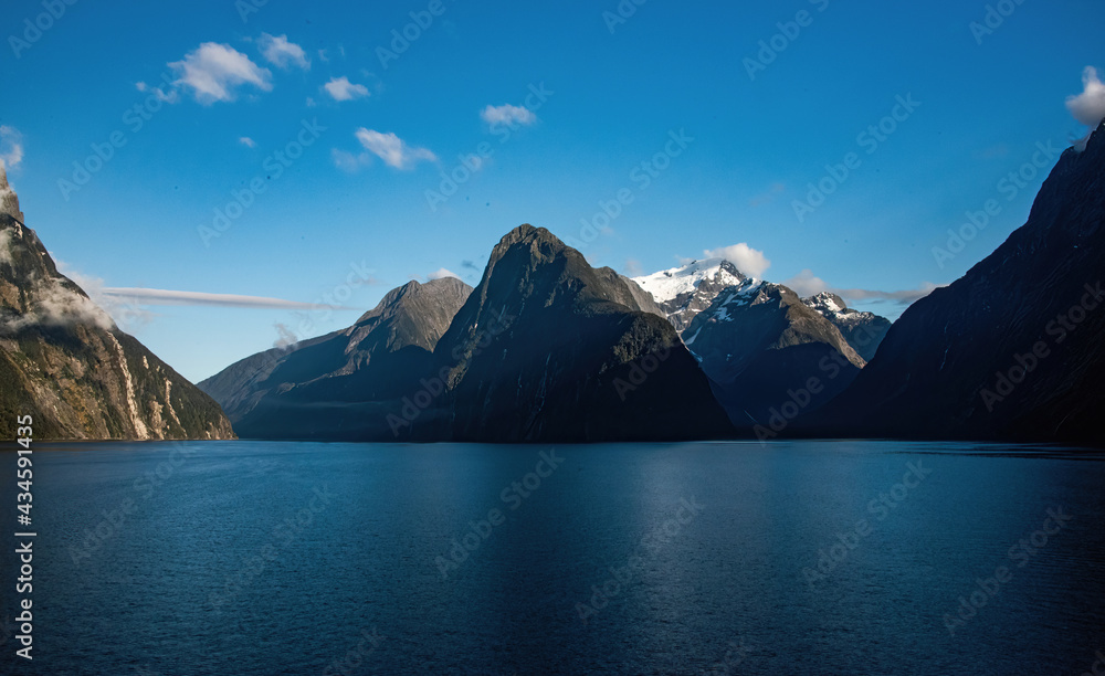 Scenic View of Milford Sound, New Zealand