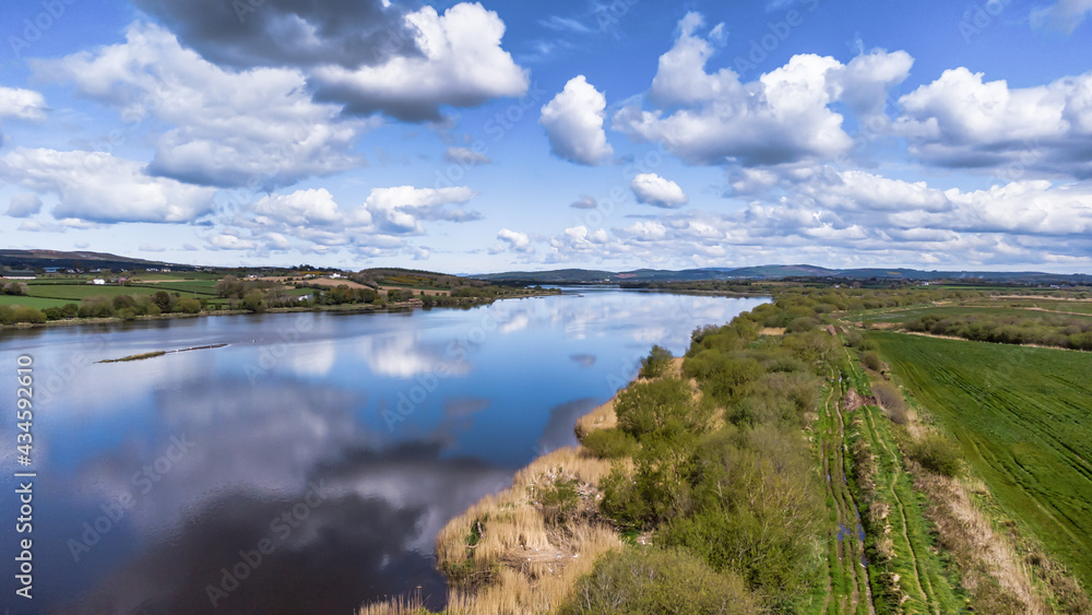 Aerial of the River Foyle