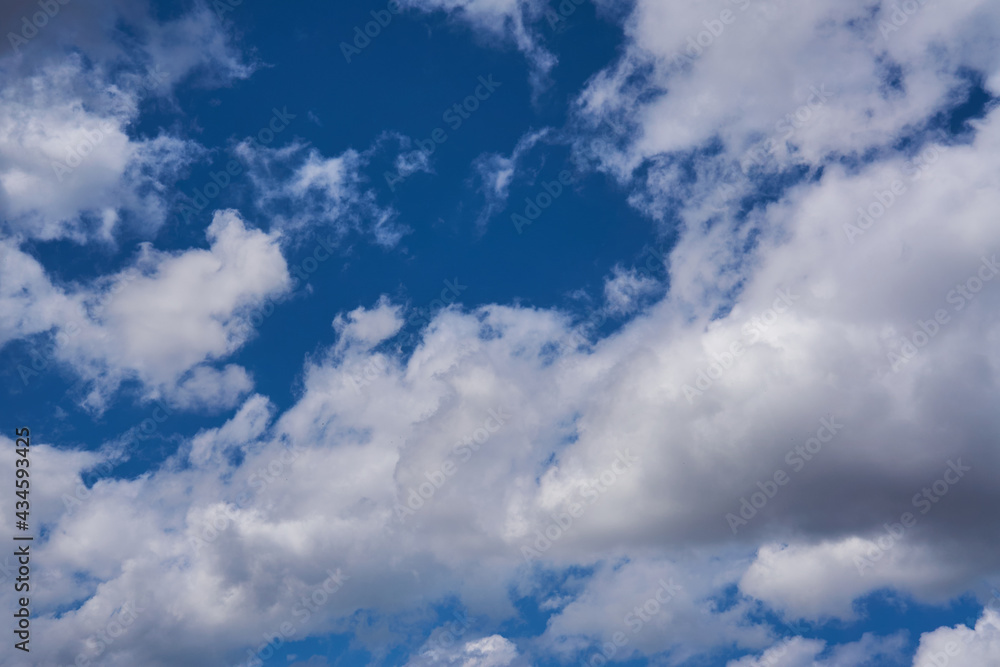 Cumulus clouds on the blue sky Cumulus clouds on the blue sky