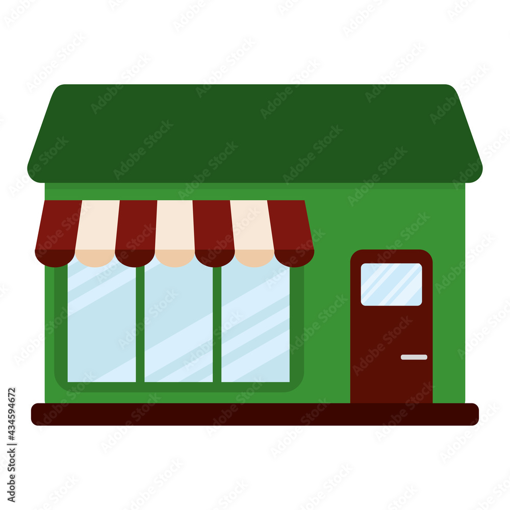 Isolated shop building icon Store structure Vector Isolated shop building icon Store structure Vector