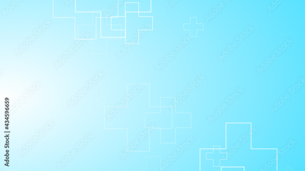Abstract medical health blue cross pattern background. G Abstract medical health blue cross pattern background. G