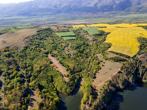 Aerial view of Dushantsi Reservoir, Bulgaria photo