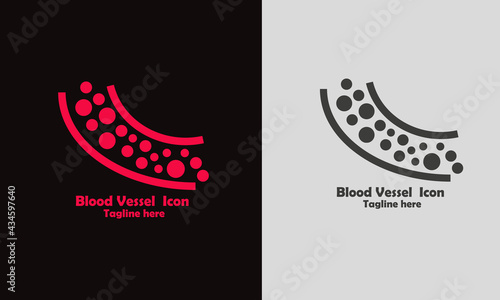 Blood vessel vector icon.