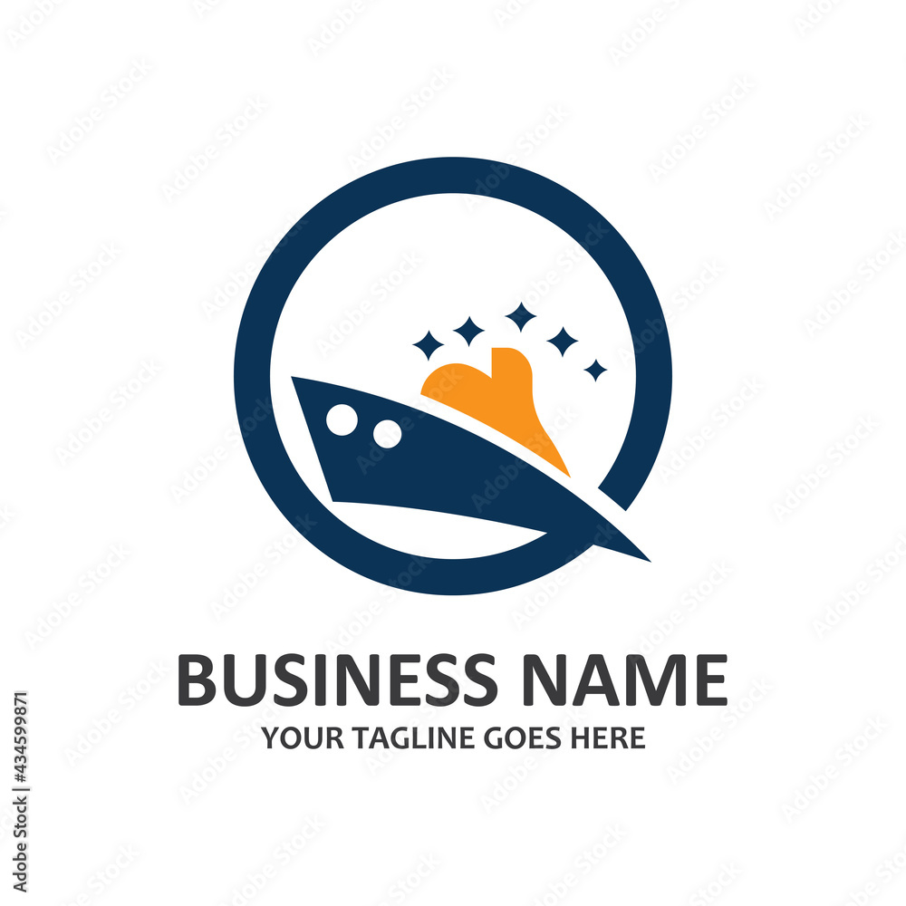vector logo speed boat symbol vector logo speed boat symbol