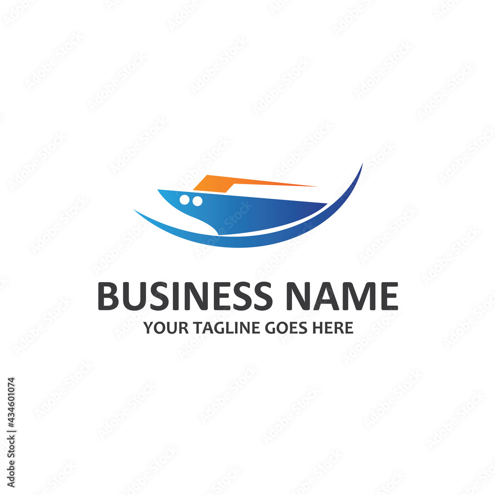 vector logo speed boat symbol vector logo speed boat symbol