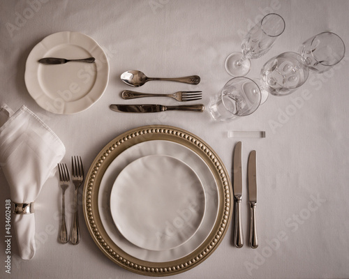 Mesa posta - Jantar completo
