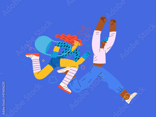 Discounts, sale, promotion. Flat vector modern illustration