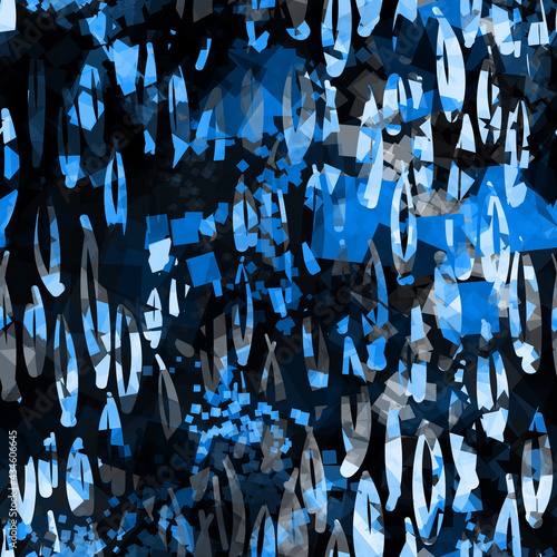 Blue rough seamless pattern. Abstract vector background for web page, banners backdrop, fabric, home decor, wrapping