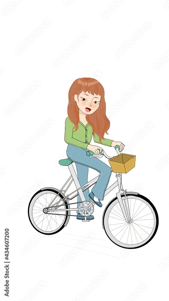 child with bicycle child with bicycle