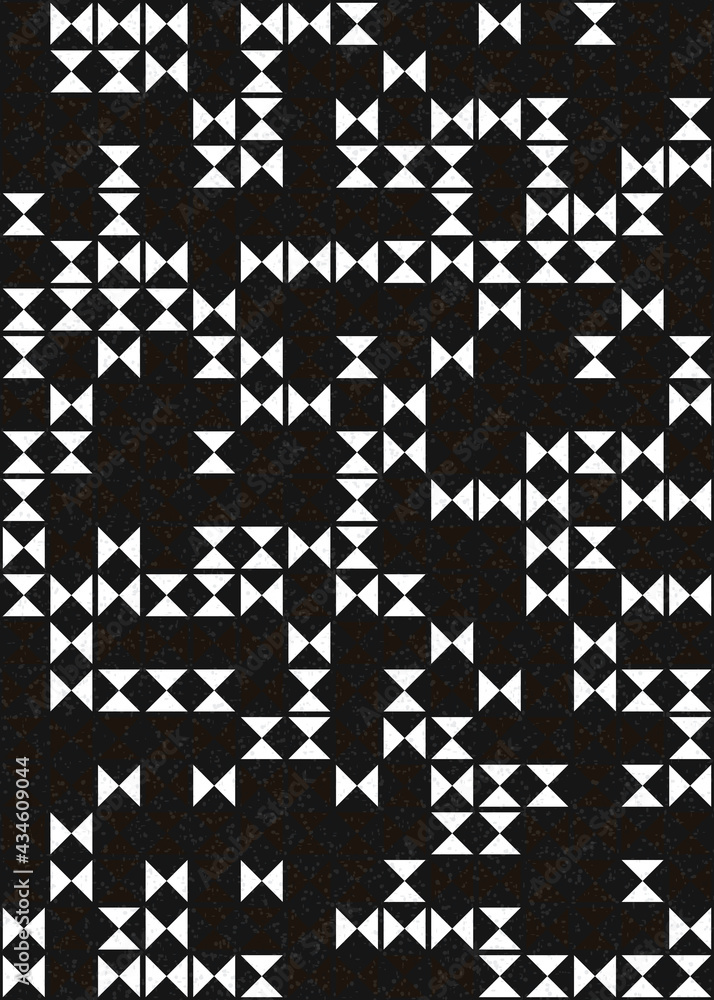 Fototapeta premium Abstract Geometric Pattern generative computational art illustration