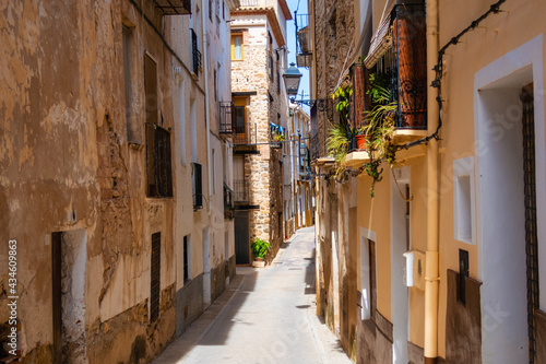 Fototapeta Naklejka Na Ścianę i Meble -  Beautiful streets of Sella, a town in the interior of the province of Alicante (Spain), in a sunny day.