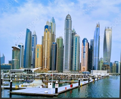 fragment of the architectural landscape of the city of Dubai