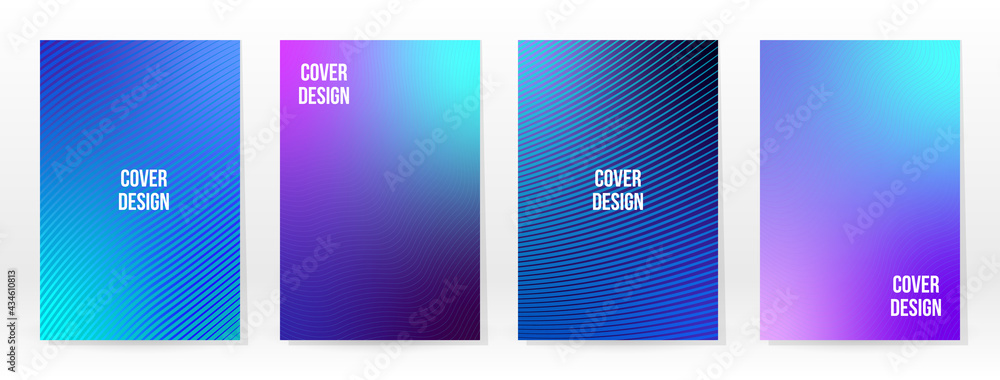 Minimal Poster. Pastel Soft. Blue Gradient Set. Minimal Poster. Pastel Soft. Blue Gradient Set.