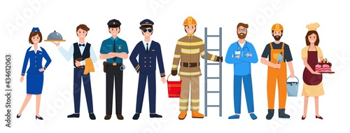 Group of People Various Professions and Occupations.