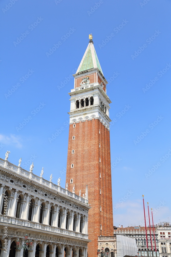 Campanile in Piazza San Marco. Venice.