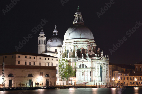 Santa Maria Della Salute Venice. Night view
