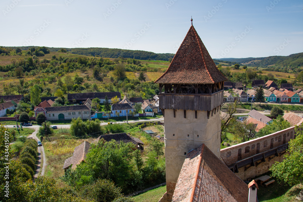 Fortified church from Alma Vii village, Moșna commune, Sibiu county, September 2020