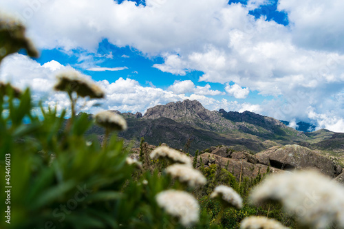 mountains and clouds