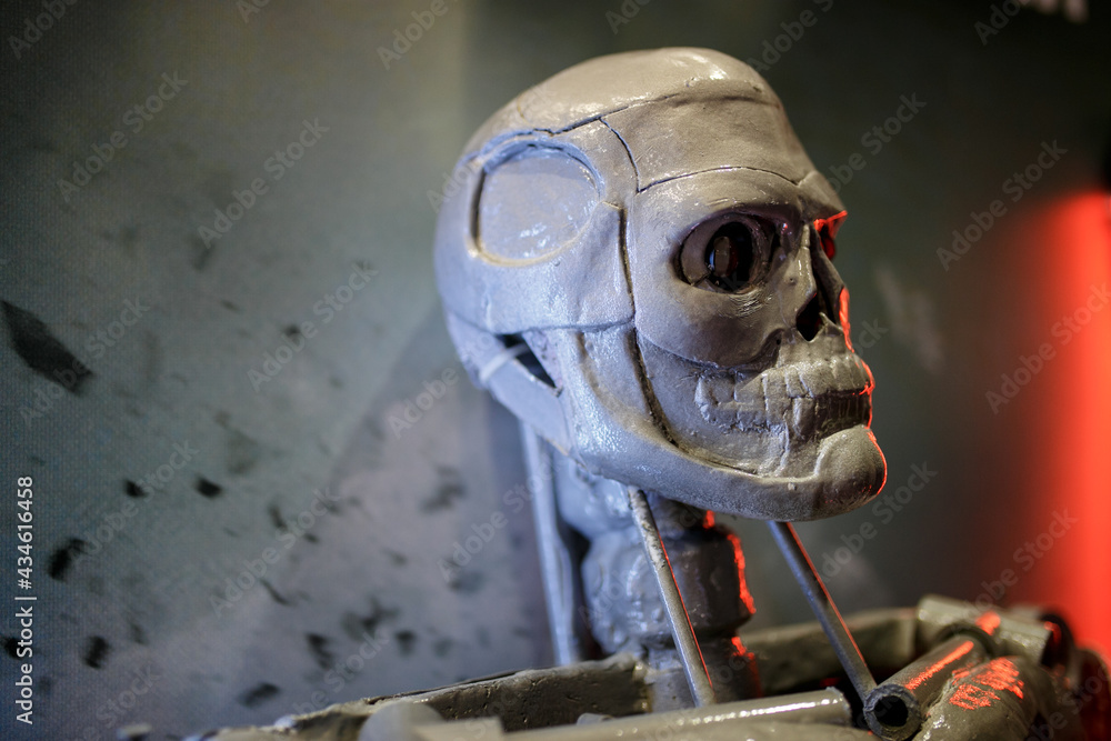 Obraz premium Kiev, Ukraine - June 1, 2019: Kiev Comic Con, an annual fandom festival in Ukraine. Girl in Miss Marvel costume. Cosplayers dressed as their favorite superheroes. Marvel Cosplay, Avengers, DC