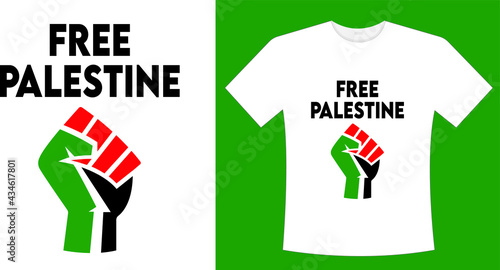 Free gaza free palestine t-shirt design