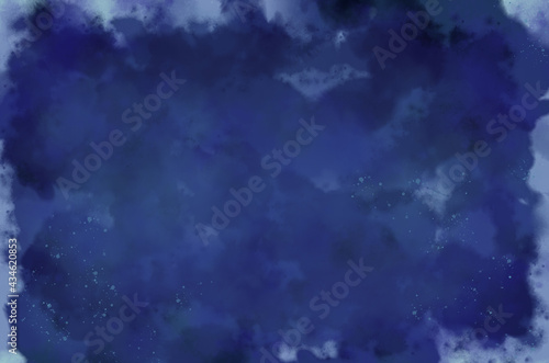 Blue background with digitally created painterly texture