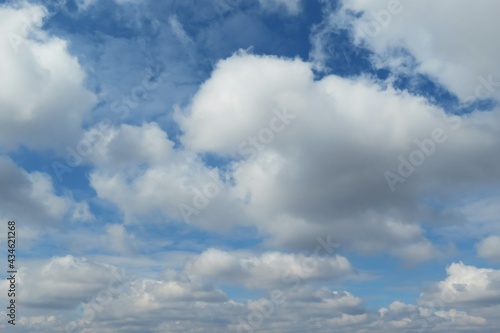 Beautiful cloudscape in blue sky background