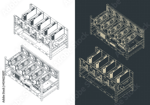 Mining farm isometric drawings