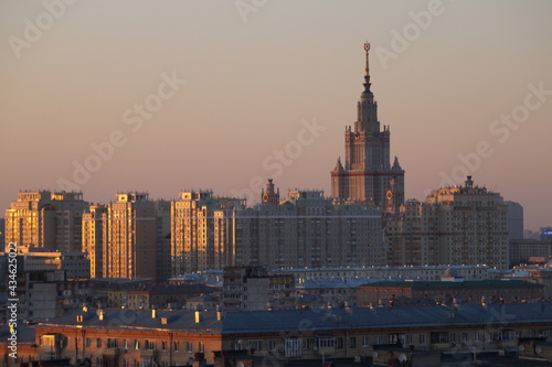 sunset: moscow state University 