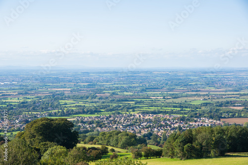 A view of the Cotswolds from high ground