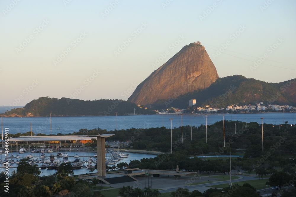 Typical landscape of the city of Rio de Janeiro in Brazil