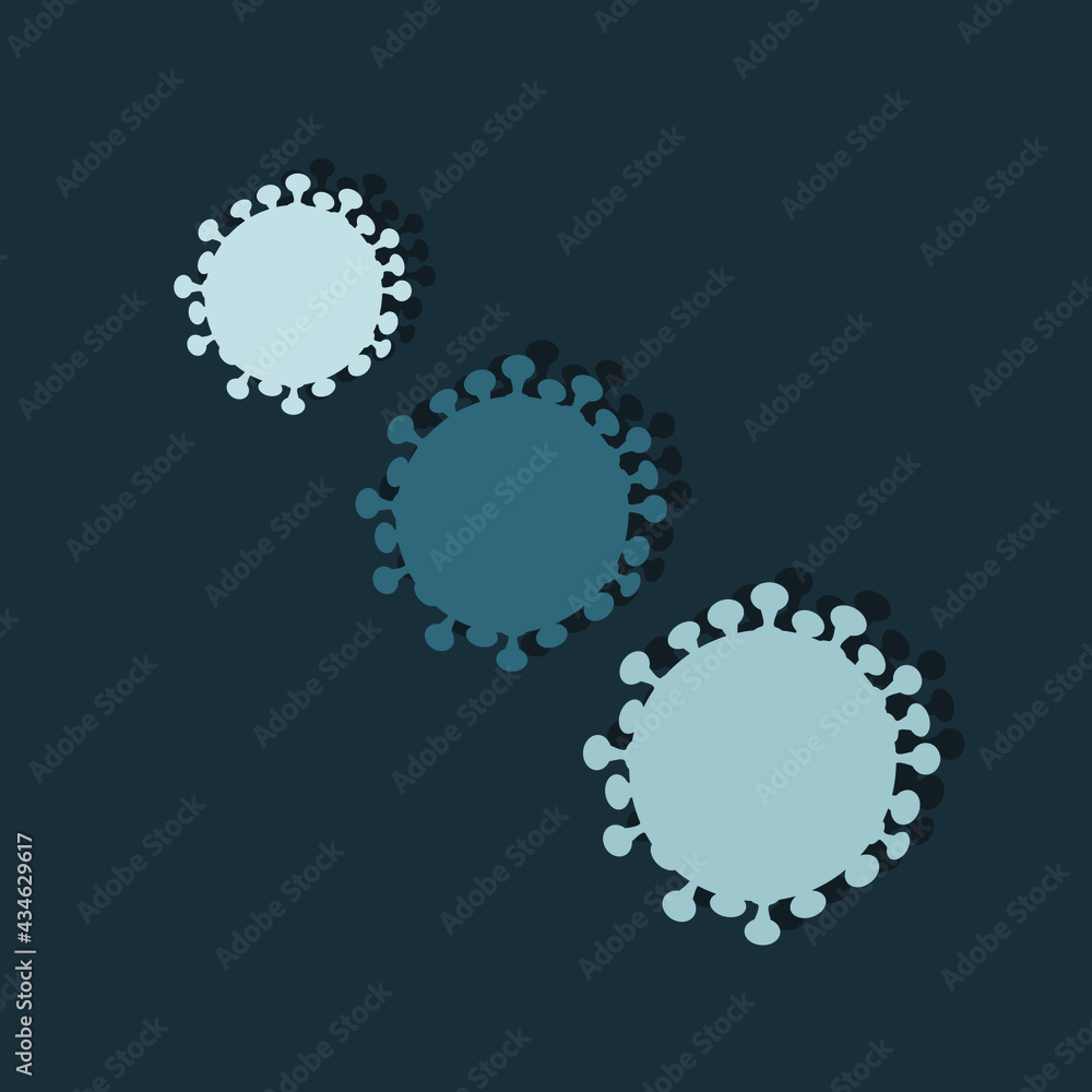 Coronavirus quarantine. Postcard poster blue pattern for printing on fabric, decorative pillows, mobile covers, masks. International Doctor's Day. Vector graphics. Coronavirus quarantine. Postcard poster blue pattern for printing on fabric, decorative pillows, mobile covers, masks. International Doctor's Day. Vector graphics.