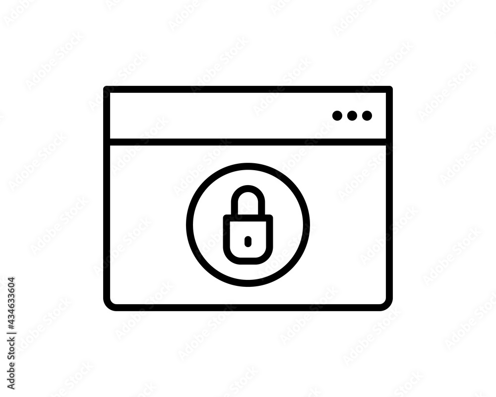 Web security vector icon illustration isolated on white background. Shield security icon. Lock security icon. Web security vector icon illustration isolated on white background. Shield security icon. Lock security icon.