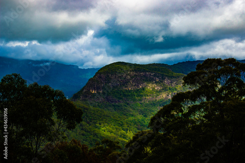 clouds over the mountains
