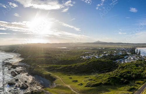 Sand dunes at Sunset in National Park
