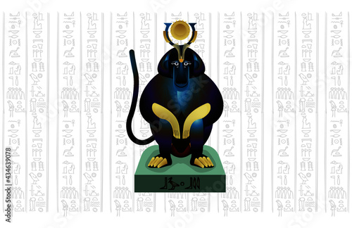 Monkey god of Egypt pharaoh 