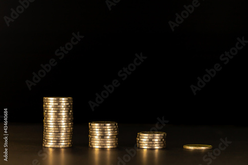 Wallpaper Mural stack piles of gold cash coins Torontodigital.ca
