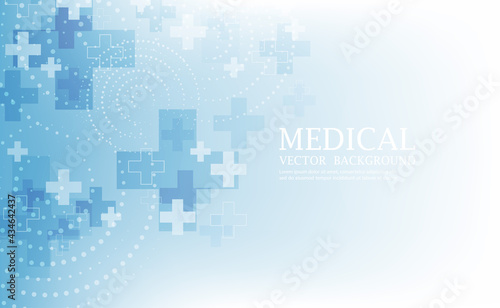 Vector medical background.Geometric cross shape