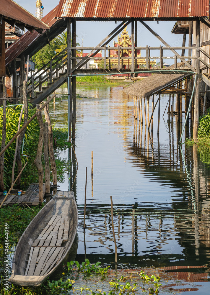 Fototapeta premium Lake Inle architecture