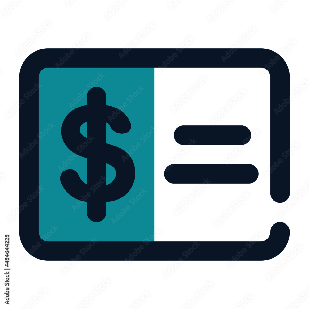 icon receipt using filled line style and blue color icon receipt using filled line style and blue color