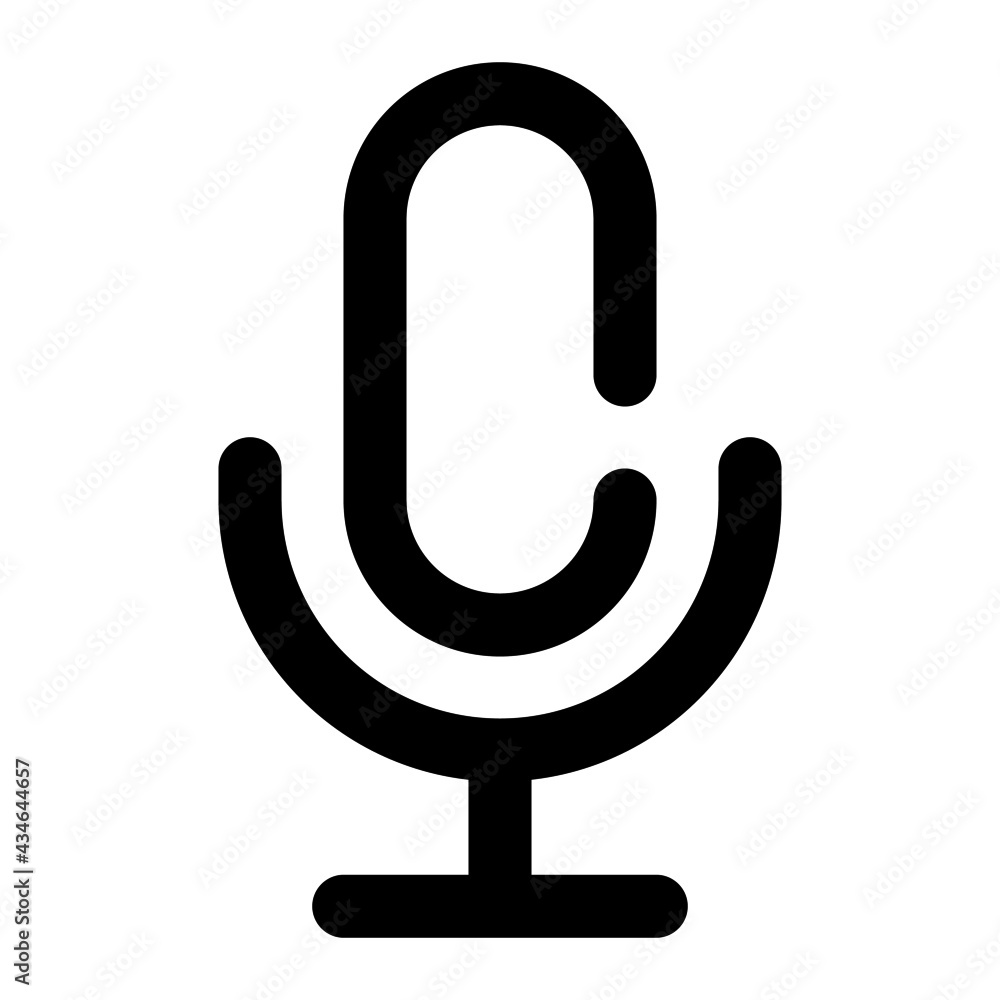 icon mic using line style icon mic using line style