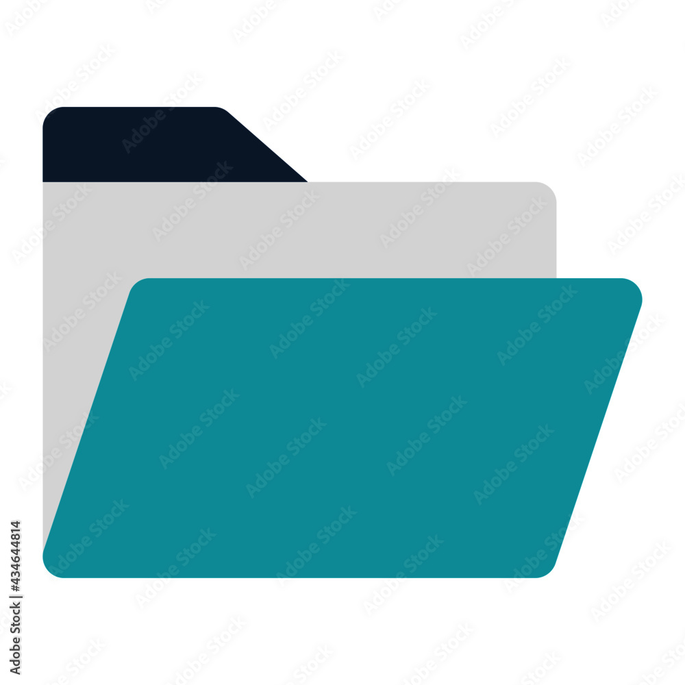 icon folder for files using flat style and blue color dominate icon folder for files using flat style and blue color dominate