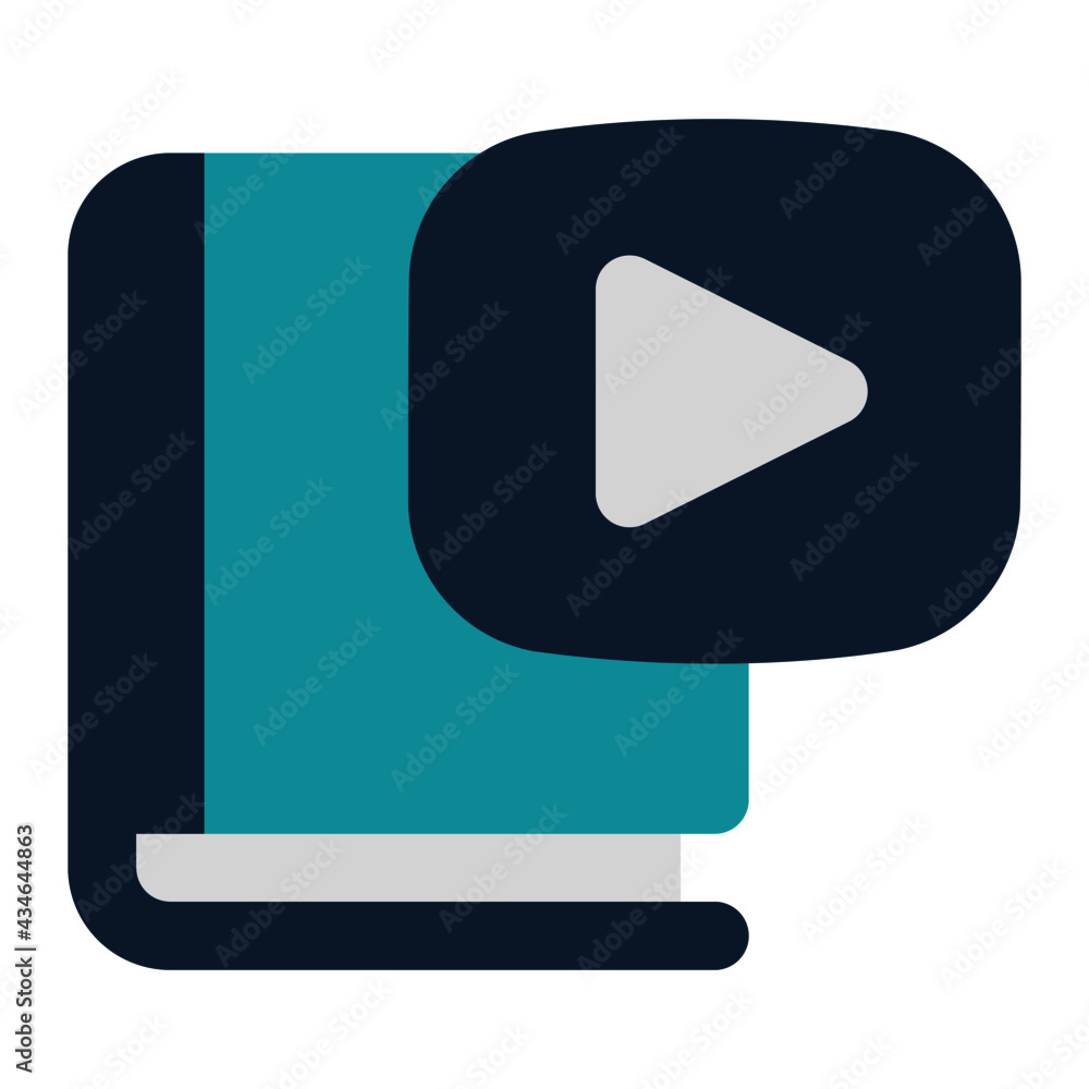 icon video lessons using flat style and blue color dominate icon video lessons using flat style and blue color dominate