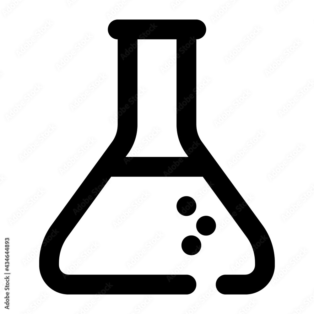 icon chemical test tube using line style icon chemical test tube using line style